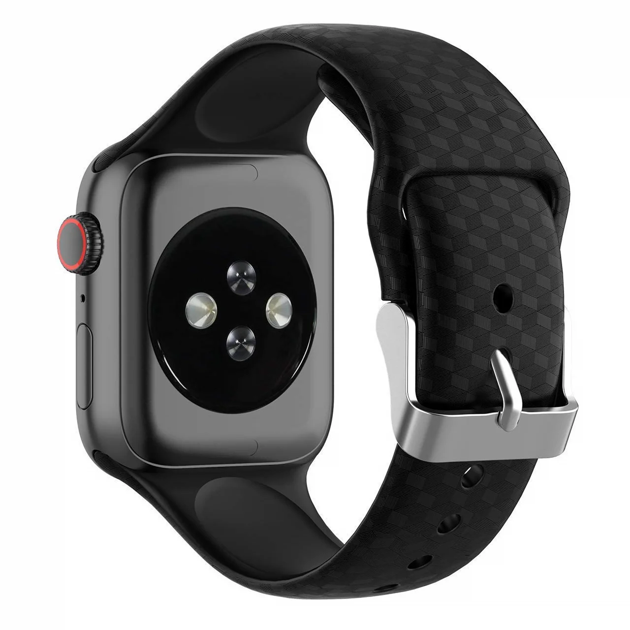 3D текстура ремешок для apple watch 5 4 полосным correa apple watch 44 мм 40 мм, 42 мм, 38 мм, спортивный силиконовых наручных часов iwatch, 5 4 3 2 1 браслет