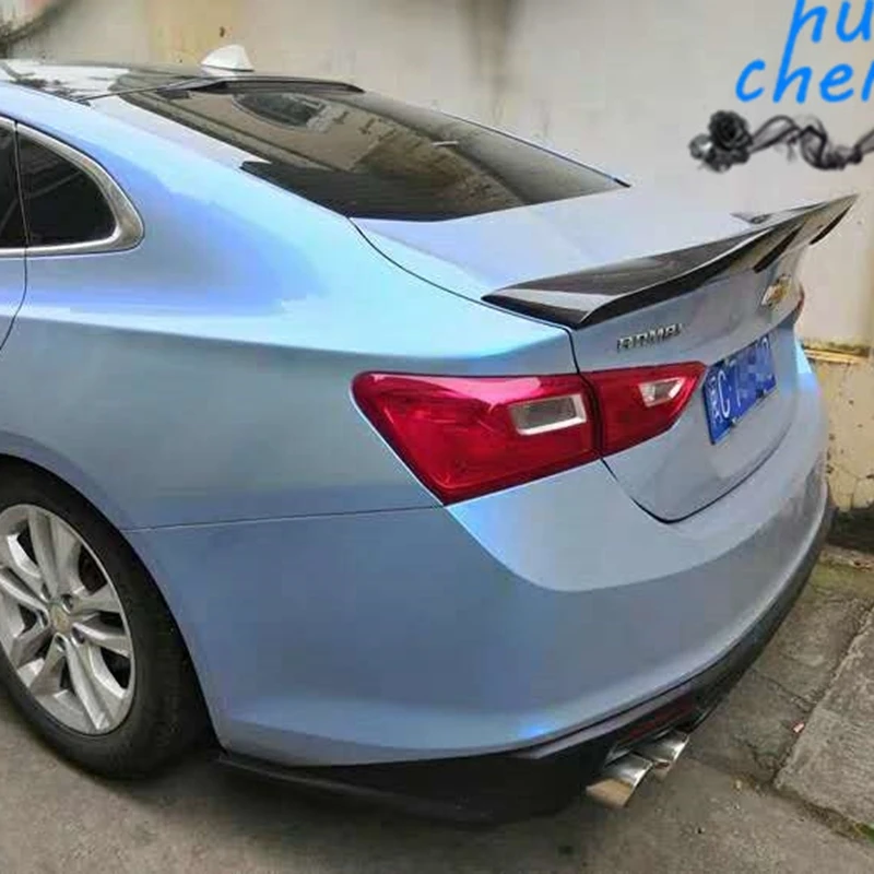 Для Chevrolet Malibu XL спойлер 2016 2019 год глянцевое углеродное волокно/FRP заднее крыло R