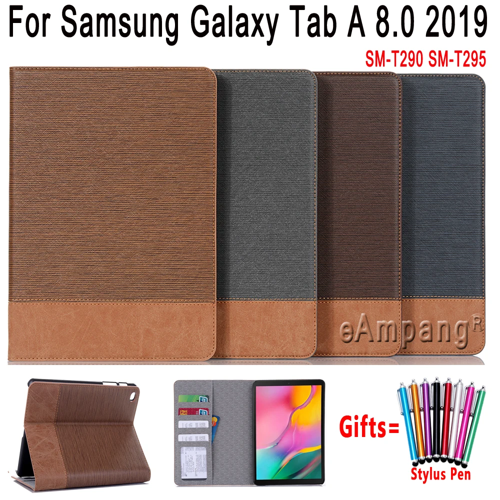 Кожаный чехол для Samsung Galaxy Tab A 8 0 2019 дюйма Женский противоударный книжка с