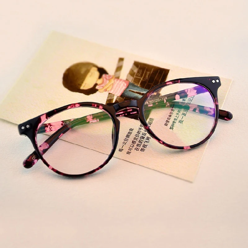 

2019 Fashion Unisex Glass Frame for Men Women Black Eyeglass Frame Vintage Round Clear Lens Glasses Optical Spectacle Nerd Party
