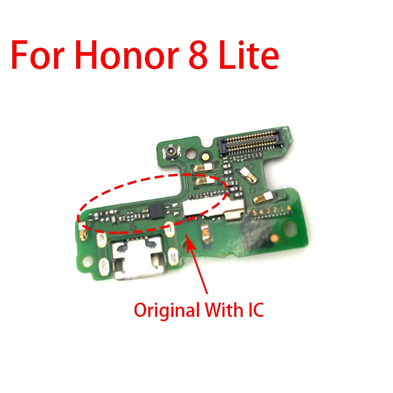 Honor 8 Lite Ori Док-разъем Micro USB зарядное устройство зарядный порт гибкий кабель плата для huawei Honor 8 9 Lite 8X Max 5X 5C запасные части - Цвет: Honor 8 Lite Ori