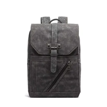 

Men Backpack PU Leather Bagpack Waterproof Travel Laptop 15.6 Inch Bags Man Male Student Notebook School Shoulder Bag B1570