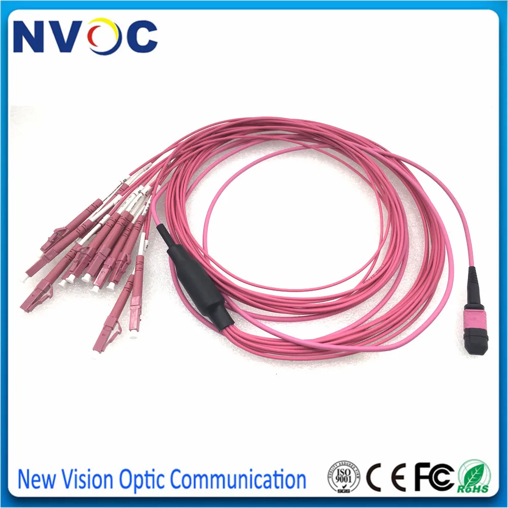 MM MPO Male(SENKO)-12xLC UPC 2 0 мм Fanout волоконно-оптический патч-корд 3 12C OM4 Mini Aqua LSZH круглый