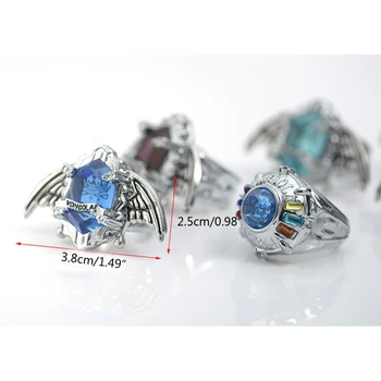 

7Pcs Fashion Jewelry Men Women Gifts Katekyo Hitman Reborn Vongola Anime Cosplay Wing Rings