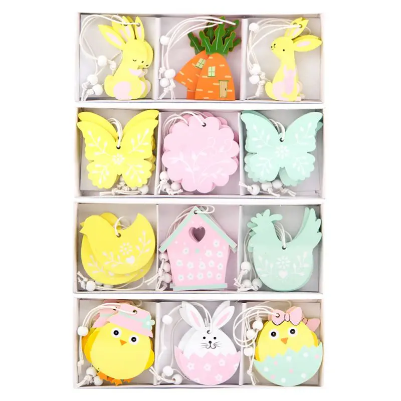 9 шт. декоративные подвески в виде кролика|Украшения своими руками для вечеринки|