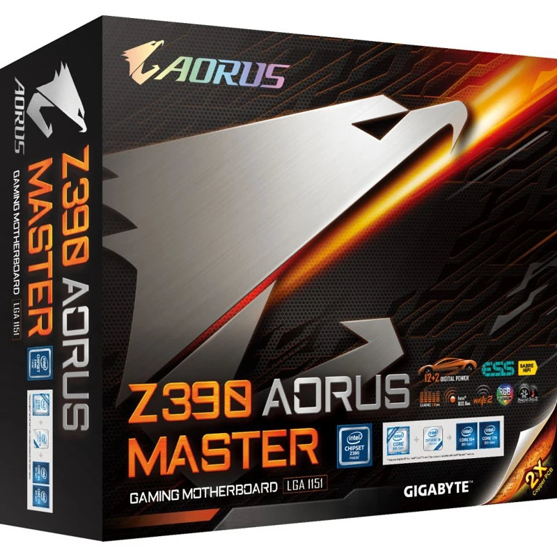 Материнская плата Gigabyte Z390 AORUS MASTER Soc-1151v2 Intel Z390 4xDDR4 ATX AC`97 8ch(7.1) GbLAN R