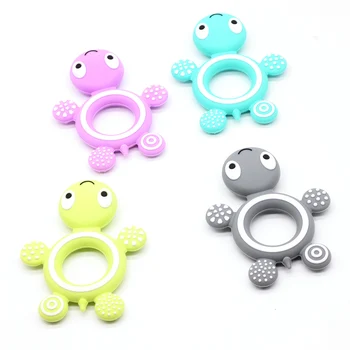 

Silicone Tortoise 1pcs Baby Teether Lovely Diy Teething Necklace Accessories Baby Shower Food Grade Silicone Teether