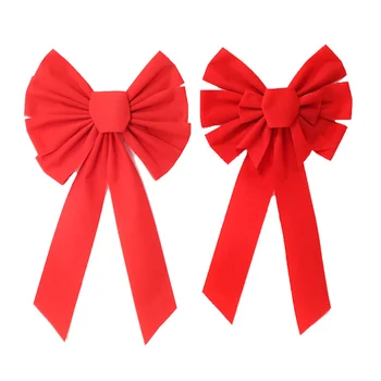 

Christmas Bows Multi-size Red Bows For Crafts Christmas Tree Ornaments Wedding New Year's Bowknot Festive Party Supplies
