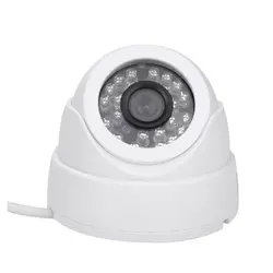 1/3 CCD 1000TVL 24 светодиодный ИК охранная Крытая купольная камера видеонаблюдения 3,6 мм PAL