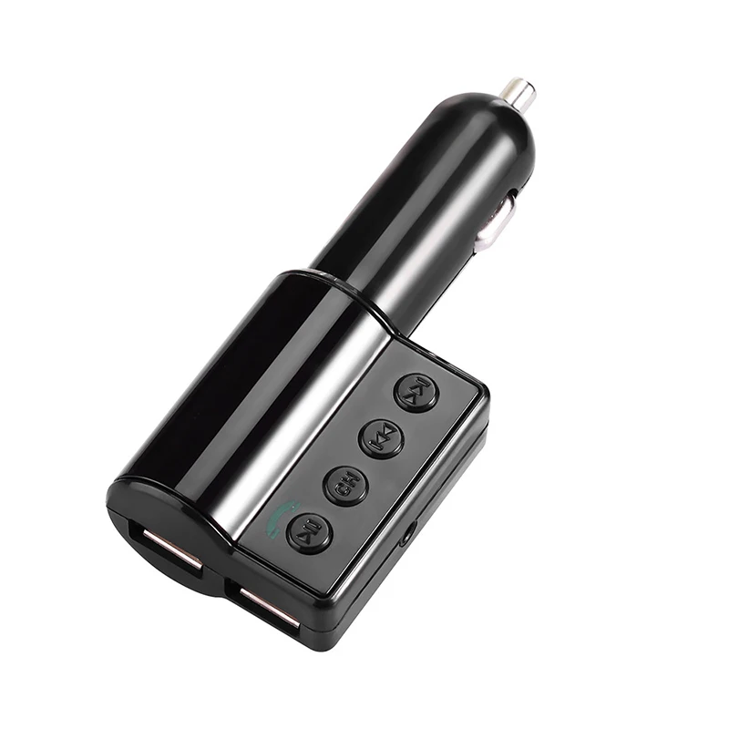 Универсальный Bluetooth fm-передатчик BC09 автомобильное зарядное устройство Hands-free 5V 2.1A/1A Bluetooth независимое вкл/выкл, канал+/-кнопка