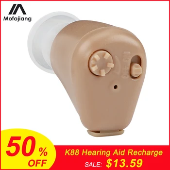 

K-88 Hearing Aid Rechargeable Mini Device Hearing Aids Sound Amplifier Invisible Hear Clear for the Elderly Deaf Ear Care Tools