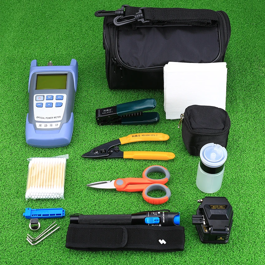 KELUSHI 18pcs/set FTTH Tool Kit with SKL-6C Fiber