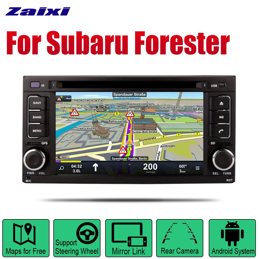 Excellent ZaiXi Auto Player GPS DVD Navigation For Subaru Forester 2008~2013 Car Android Multimedia System Screen Radio Stereo 0