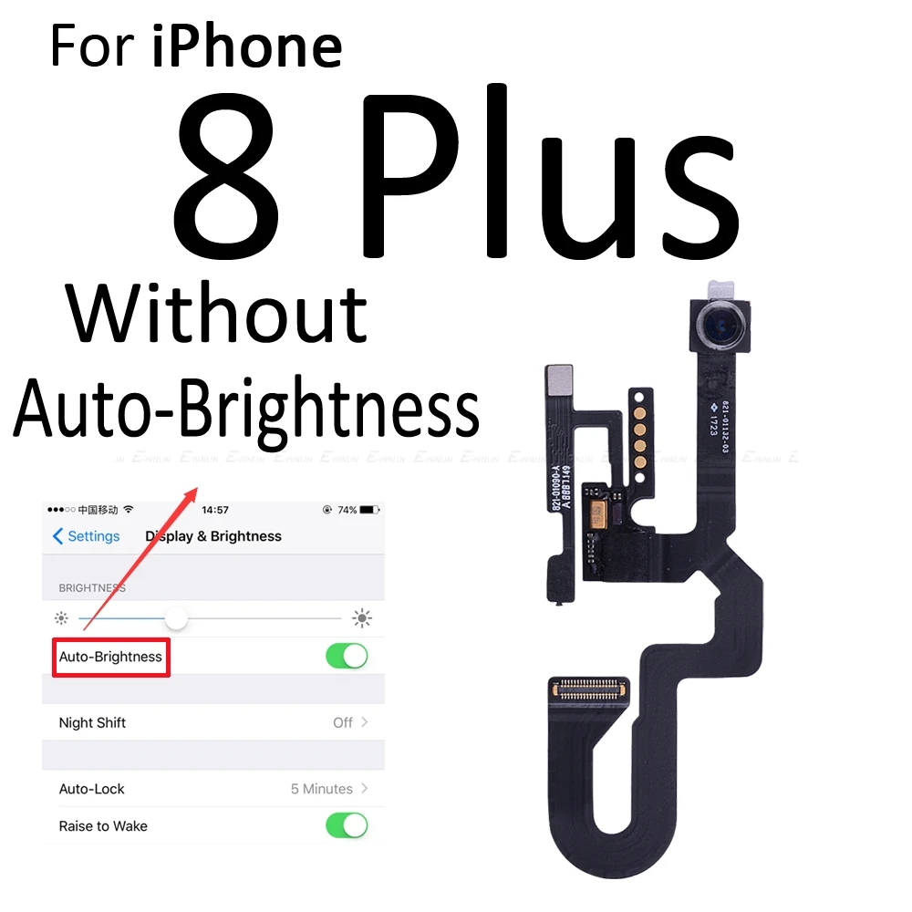 Фронтальный световой датчик приближения камеры гибкий кабель для iPhone 7 8 Plus X XR XS Max Запасные части