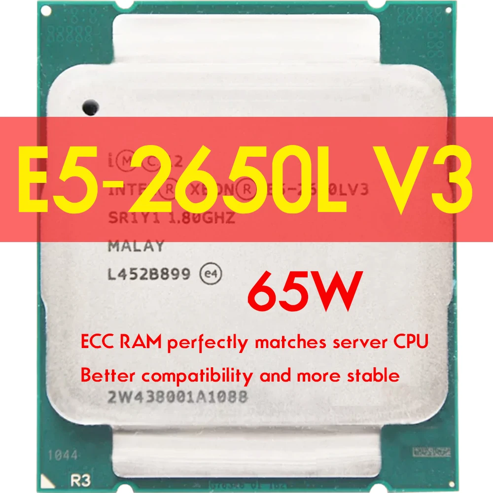 Процессор XEON E5 2650L V3 2650LV 3 1 8 ГГц 12-ядерный LGA 2011-3 для Intel X99 DDR4 D4 материнская плата