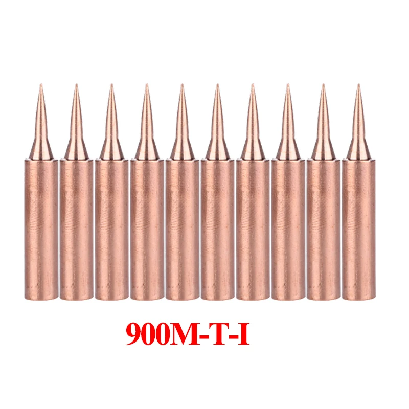 10 шт./лот наконечник паяльника из чистой меди 900M-T-I наконечники сварочная головка