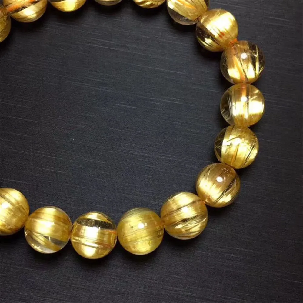 Gold Rutilated Titanium Quartz Bracelet (4)