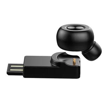 

Bluetooth 5.0 Single Ear Earbud Mini Invisible Headset Magnetic Charging Wireless Earphone New