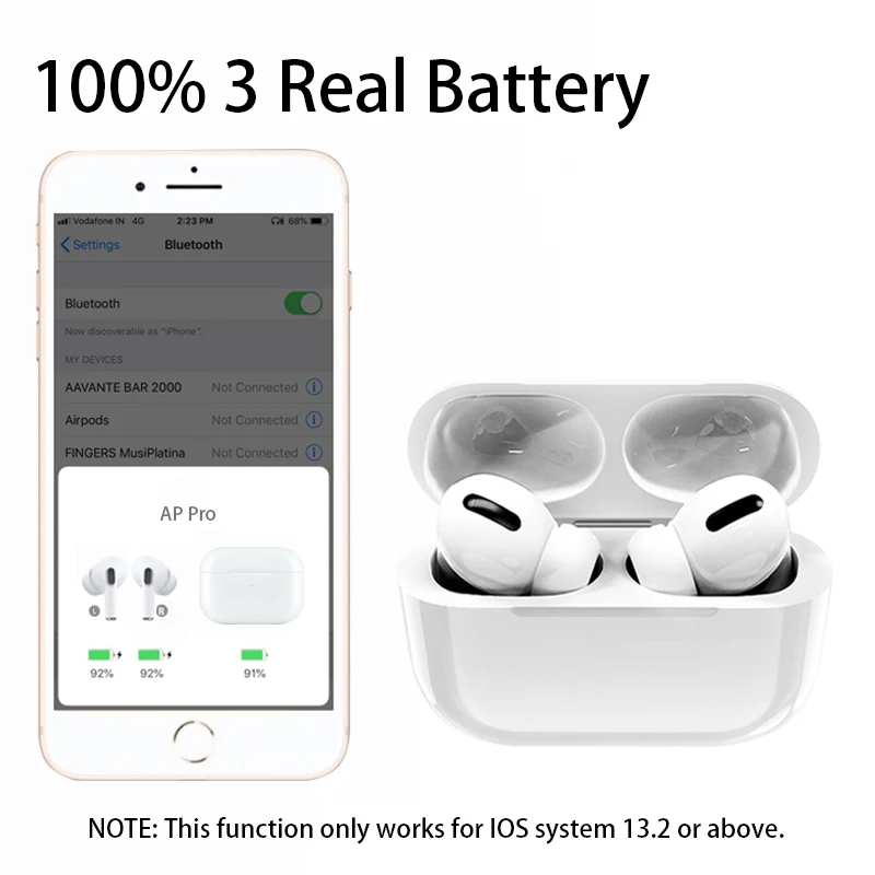 Новинка AP Pro TWS Bluetooth наушники Беспроводная гарнитура 1:1 tws Air Pro Smart sensor наушники Pop Up 8D Hifi стерео головной телефон