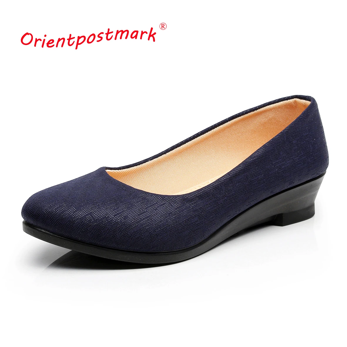 Zapatos de Ballet para mujeres, cuñas para oficina, trabajo, mocasines, cuñas, gran tamaño