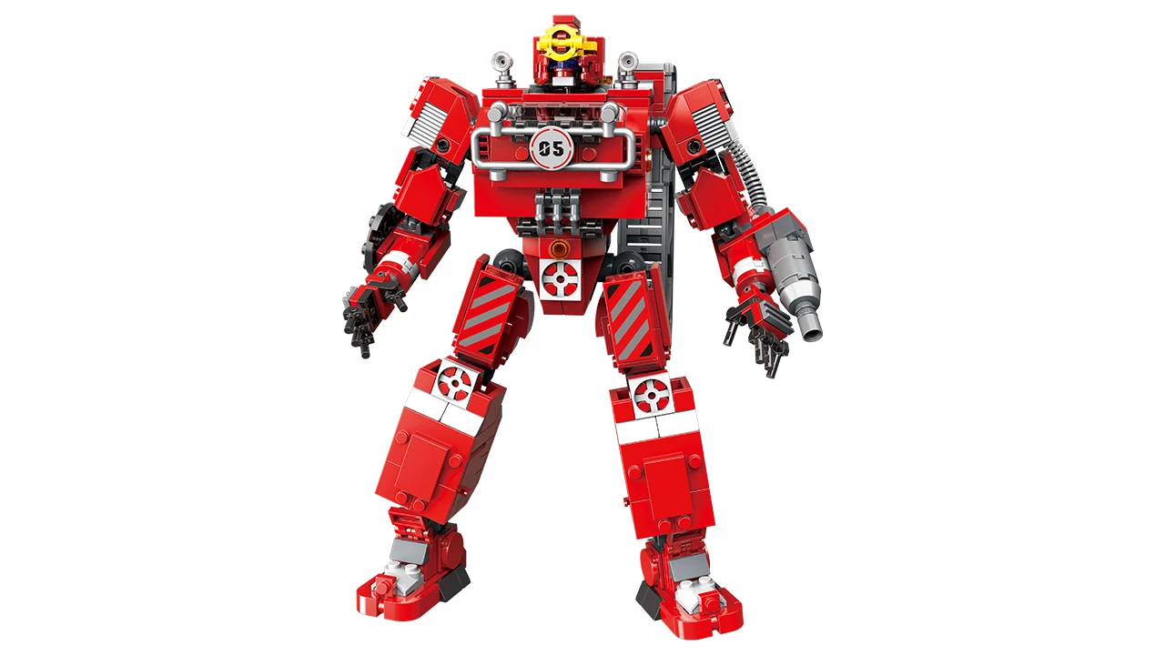 

In Stock 20004 MOC Mech Deformation Robot Educational Assembled Fight Inserted Small Particles Building Blocks Toy Octonauts
