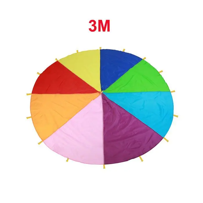 3M 2 м/3 м/3,6 м/6 м диаметр открытый Радужный зонтик Парашютная игрушка прыгающий мешок шариковая игра командная игра игрушка для детей подарок Горячая Распродажа - Цвет: 3M