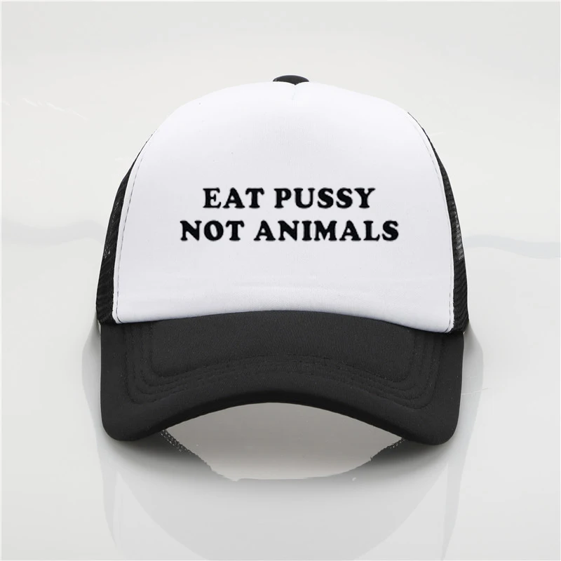 Eat Pussy шапка с сеткой eat pussy ее vegan печать бейсболка Мужская wo мужская летняя Трендовая шапка новая Солнцезащитная шляпа пляжный козырек шляпа