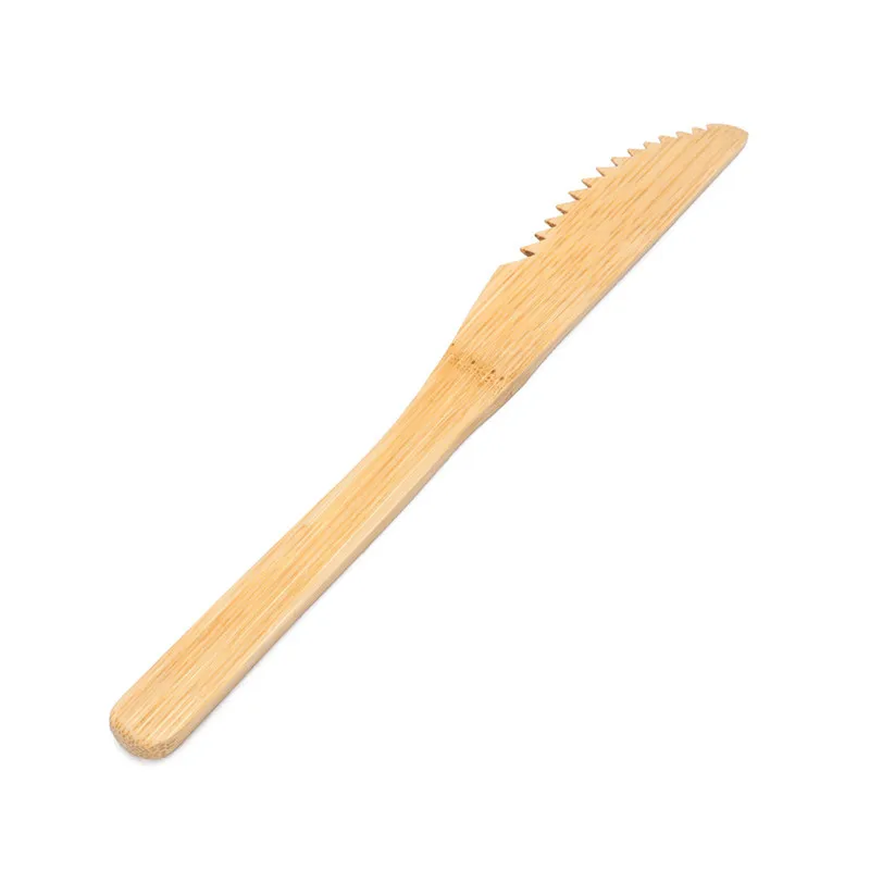 wood knife Деревянные столовые приборы в Dinnerwarre набор эко-ложки вилка столовые приборы нож для работы Shcool дорожная Портативная сумка для посуды посуда - Цвет: wood knife