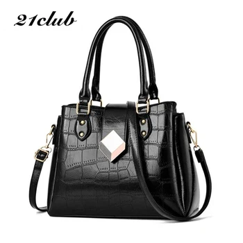 

21CLUB Brand Small Fashion Solid Color Simple Ladies Totes Shopping Working Purse Women Crossbody Messenger Bags Female Handbags