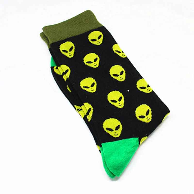 Креативные высококачественные модные счастливые мужские носки в стиле Харадзюку, дышащие забавные носки для скейтборда с фруктами, Calcetines Hombre