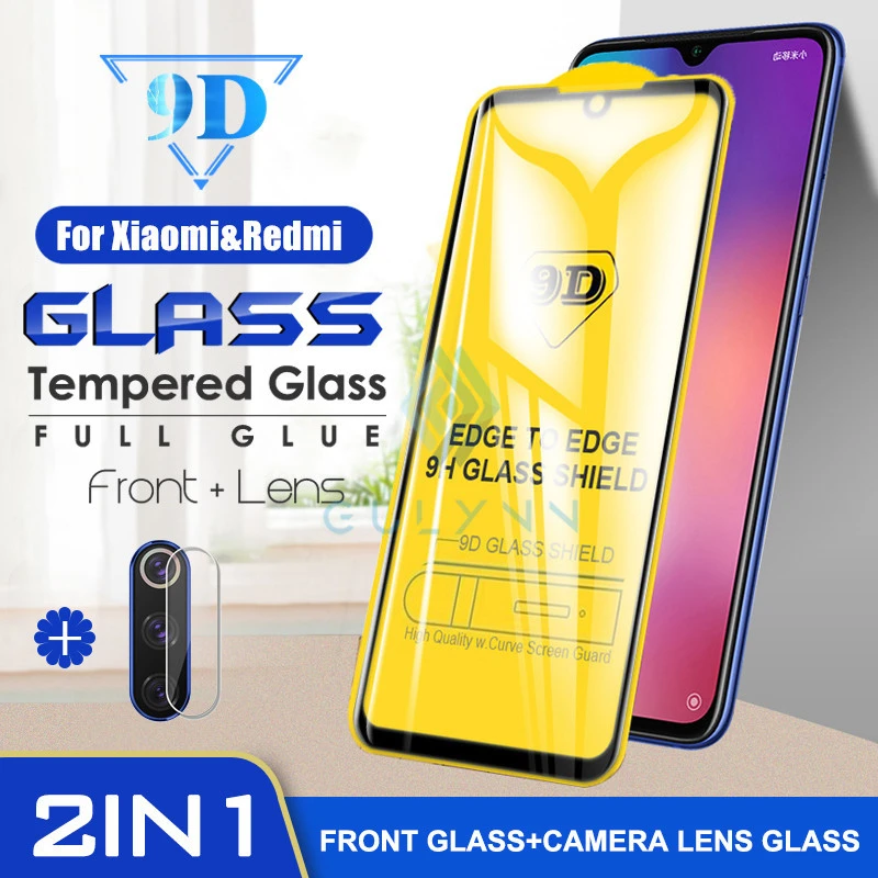 

2 in 1 Camera Protective Glass For Xiaomi Redmi Note 5 6 7 8 8T K30 K20 Pro Phone Screen Protector On Mi 9 A3 Lite 9T Lens Film
