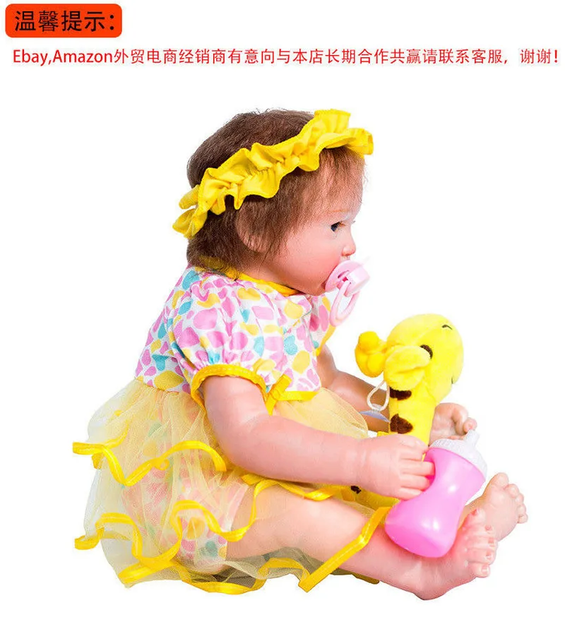 Куклы Reborn baby girl мягкие виниловые реалистичные Bebe 18 ''ручной работы, игрушки для новорожденных принцесс, игрушки для детей, подарок для девочек