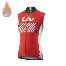 Для женщин Pro team LIV зимние термо флисовые без рукавов Велоспорт Джерси Открытый MTB рубашка Велоспорт Топы Ropa ciclismo