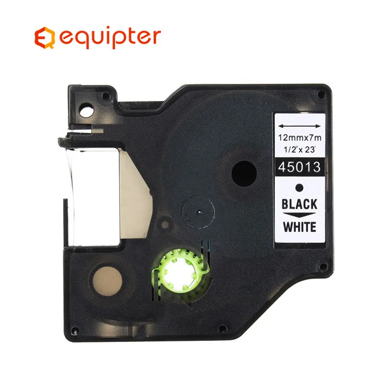 Compatível para Dymo Impressora de Etiquetas Fitas de Etiquetas Laminadas para lm Fabricante de Etiquetas Pces Preto Branco d1 12mm 160 280 10 45013 no - Imagem 2