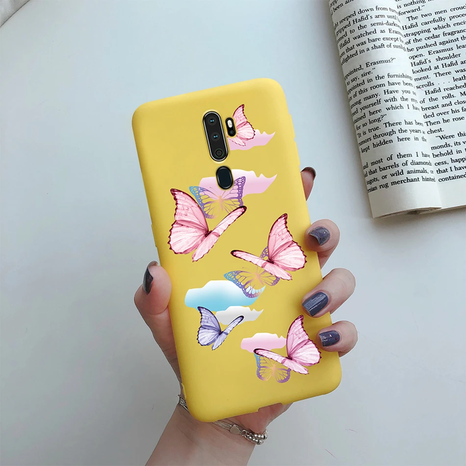 Case For OPPO A5 (2020) A9 (2020) A11X Soft Silicone Cute Heart Painted Cases TPU Back Cover For Coque OPPO A5 A9 A 5 2020 Funda cases for oppo cell phone