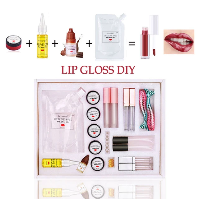 DIY Lip Gloss Base Kit Clear Lip Gloss Base Oil Making Kit DIY Lip Glaze  Base Raw Material Handmade Cosmetic Lipstick Makeup Set - AliExpress