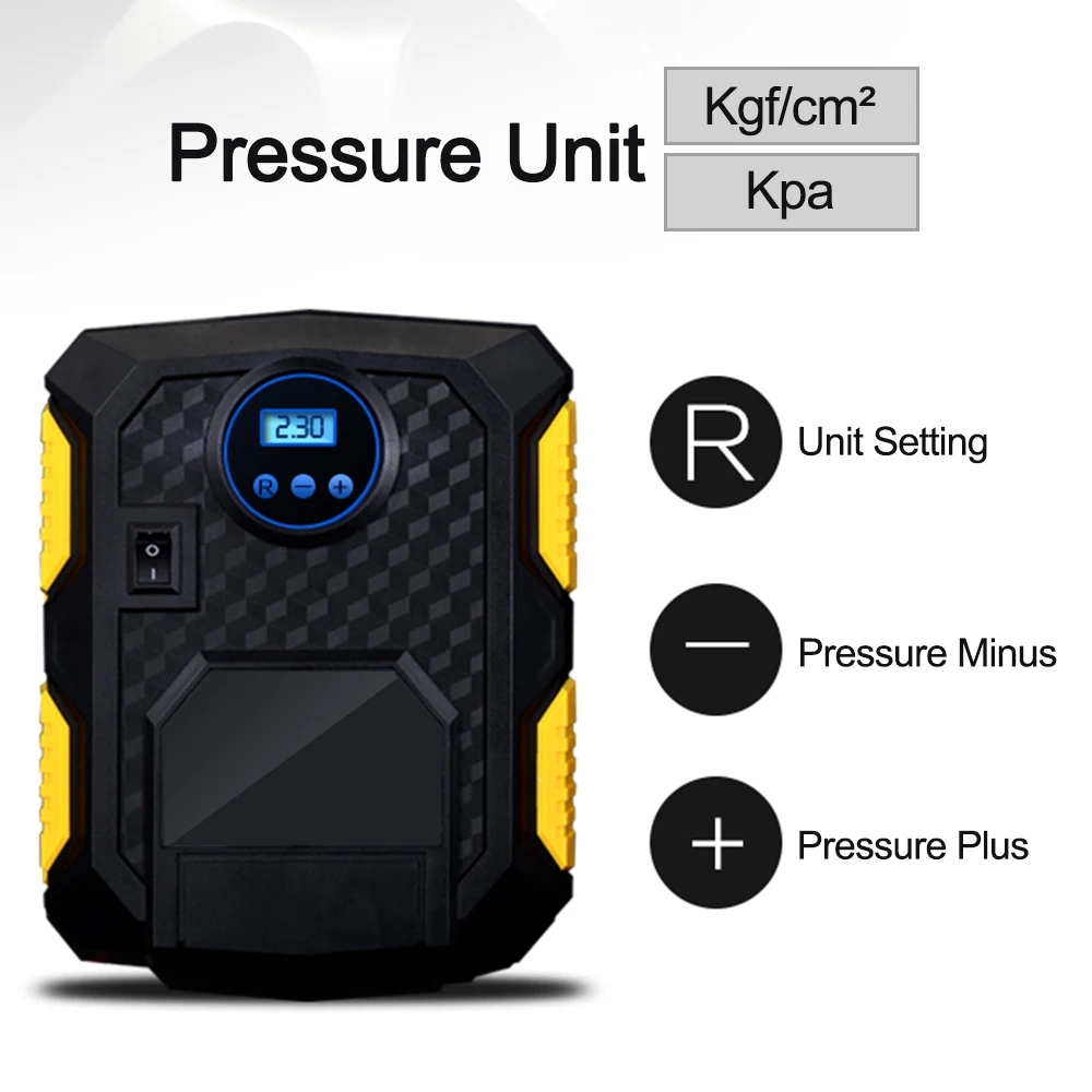 

Digital Display Emergency Tire Inflator DC 12 Volt Car Portable Air Compressor Pump 150 PSI Portable Auto Air Compressor