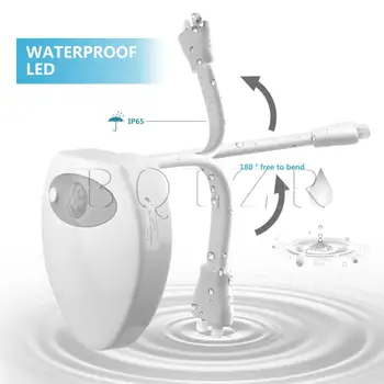 

BQLZR 3.7V Toilet Night Light 16-Color Motion Sensor LED Toilet Night Light