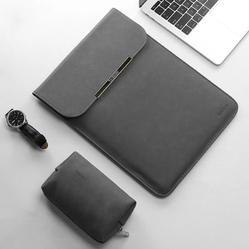 Тонкий чехол из искусственной кожи для мужчин и женщин ноутбука 11 12 14 15 дюймов 6