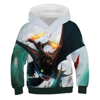 

How to Train Your Dragon 3D Printed Hoodies boys/girls Fashion Long Sleeve Hooded Sweatshirts 2019 Hot Sale Street wear Clothes