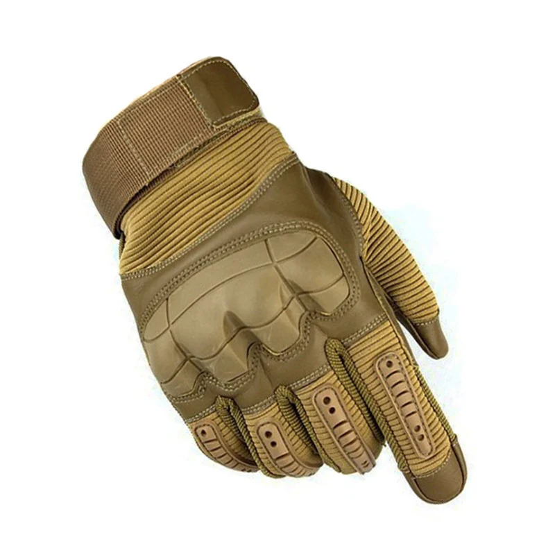 ZOHAN сенсорные перчатки для пейнтбола тактические боевые перчатки армейские костяшки Охотничьи аксессуары охотничий продукт тактическая перчатка для страйкбола - Цвет: Khaki
