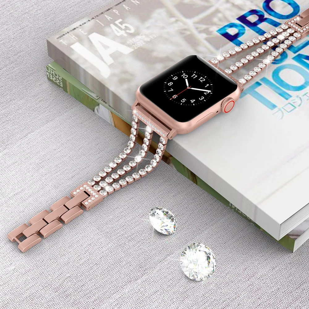 Ремешок для часов Apple Watch 38 мм 40 сменный Браслет iWatch серия 4/3/2 розовое золото