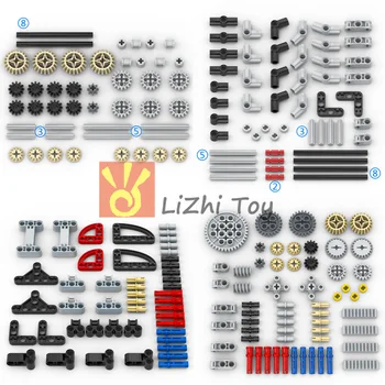 

Technic Parts Gear Cross Axles Pin MOC Friends Bricks Building Blocks Accessory Mechanical DIY Car Bulk Compatible Legoeds-toys
