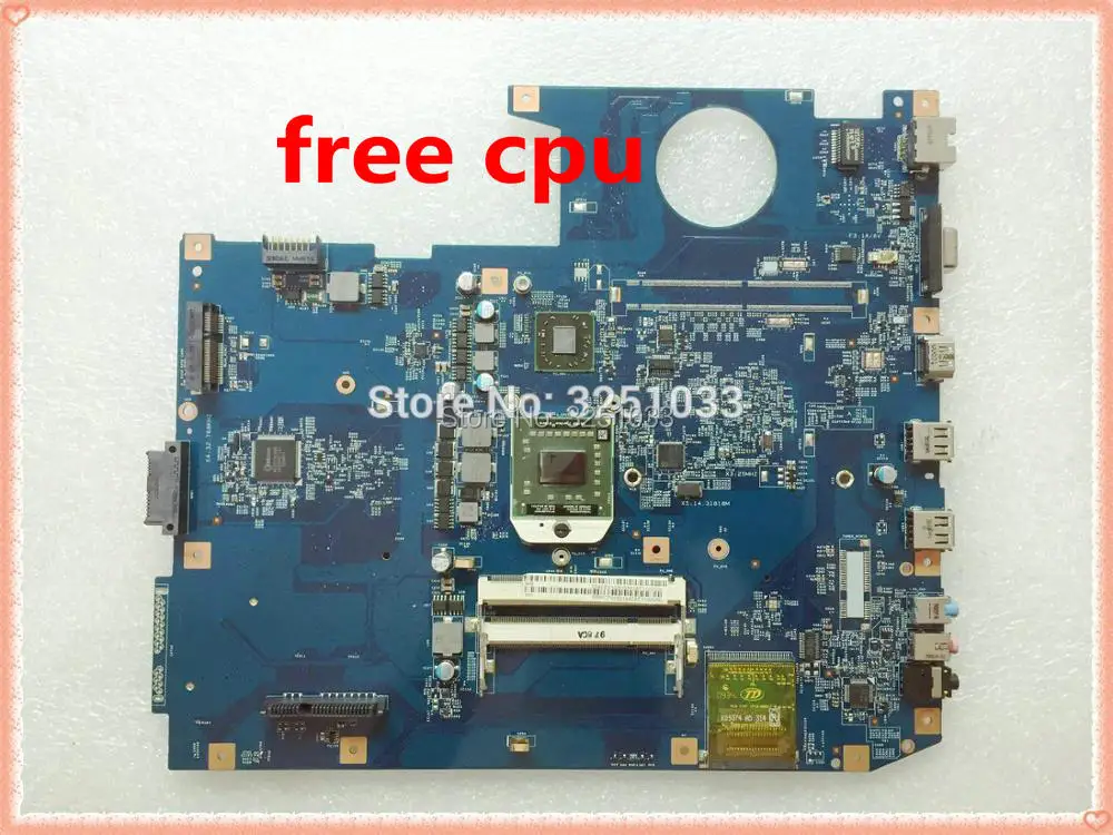 

for Acer Aspire 7535 7535G 7735 7735G Notebook 48.4CE01.021 08225-2 JM70-PU MBPCF01001 MB.PCF01.001 Laptop Motherboard Free CPU