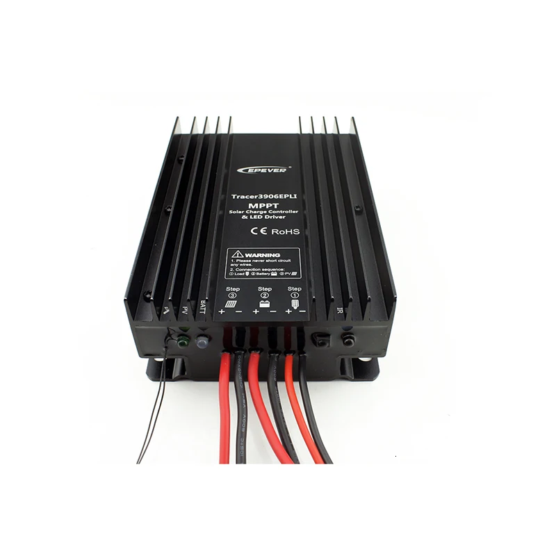 EPEVER Tracer3906EPLI 15A 12 В 24 в 195 Вт 390 Вт литиевая батарея MPPT Контроллер заряда с драйвером постоянного тока для светодиода IP68