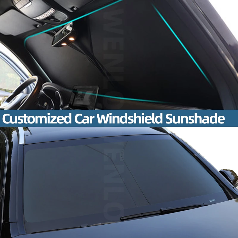 Copertura Anti UV del blocco parasole del parabrezza di Windows anteriore  dell'automobile per Audi A3 berlina A4 B7 B8 B9 A6 C6 C7 Q2 Q3 Q5 Q5L Q7  protezione solare|Parasole per parabrezza| -