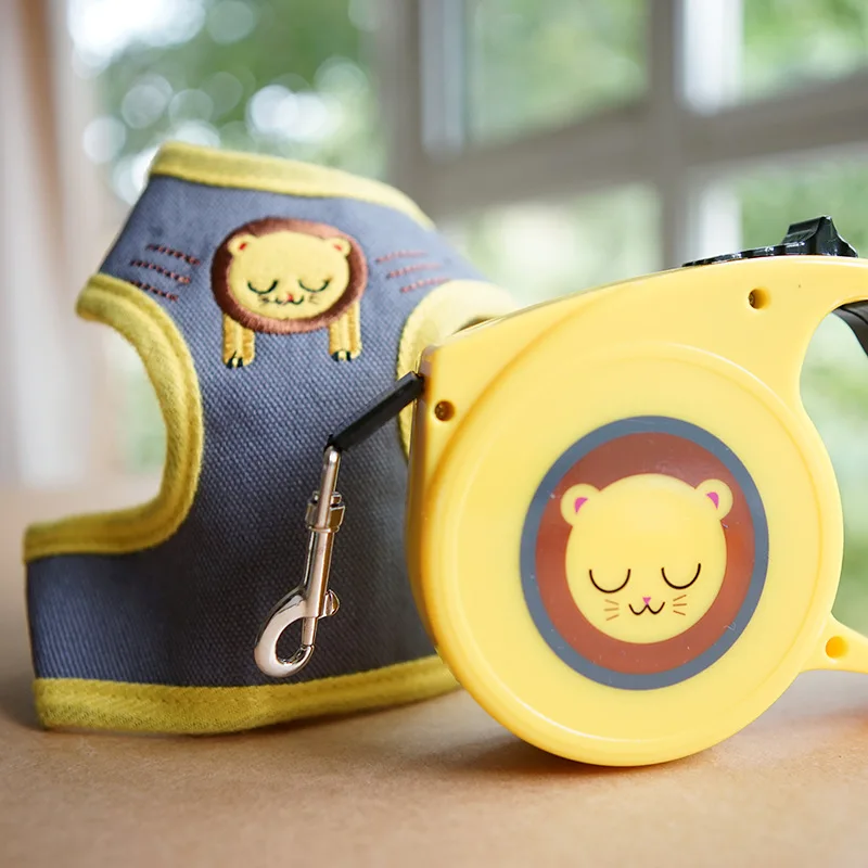 

Dog Hand Holding Rope Supplies Automatic Telescopic Vest Style Teddy Small And Medium-sized Dogs Dog Cute Pet Dog Chain