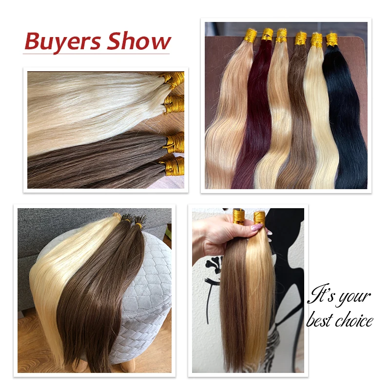 Hair Extensions 50pcs/Set Straight Machine Made I Tip Remy Human Hair