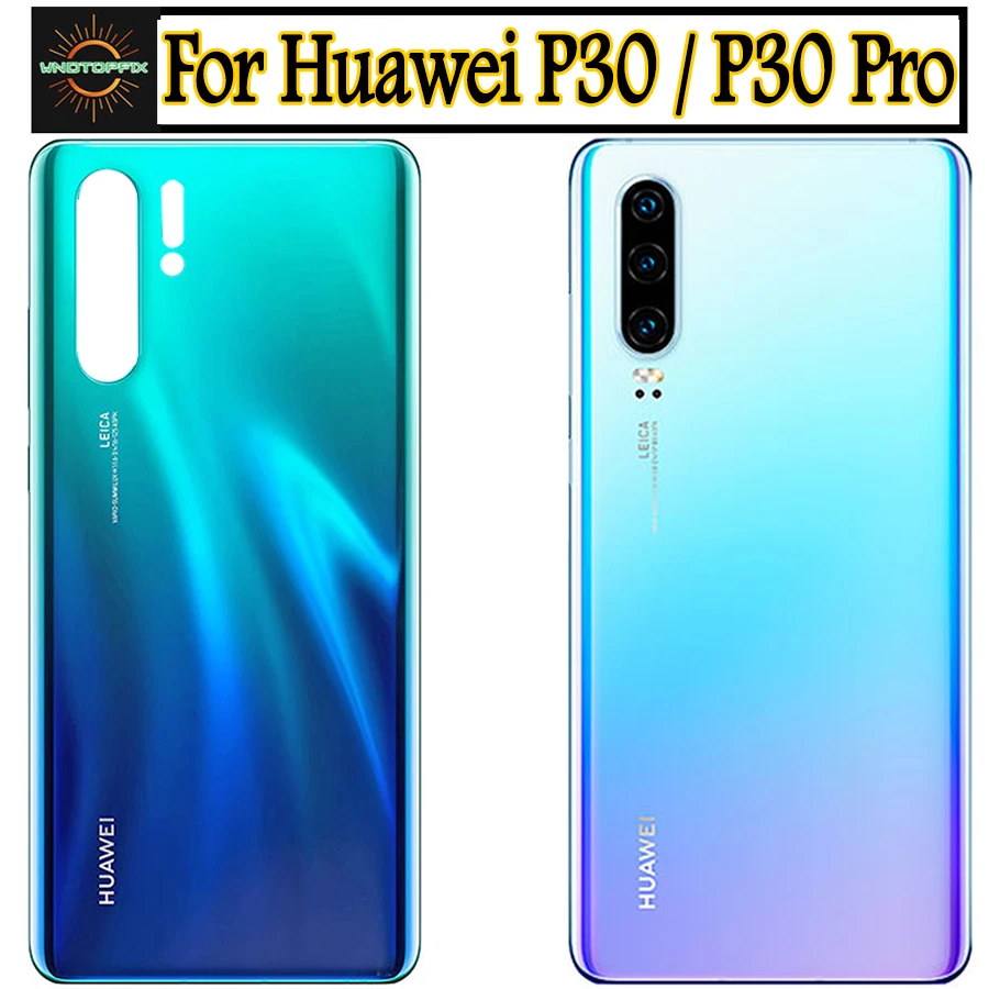 Оригинальная Крышка батарейного отсека для Huawei P30 Pro Задняя стеклянная крышка