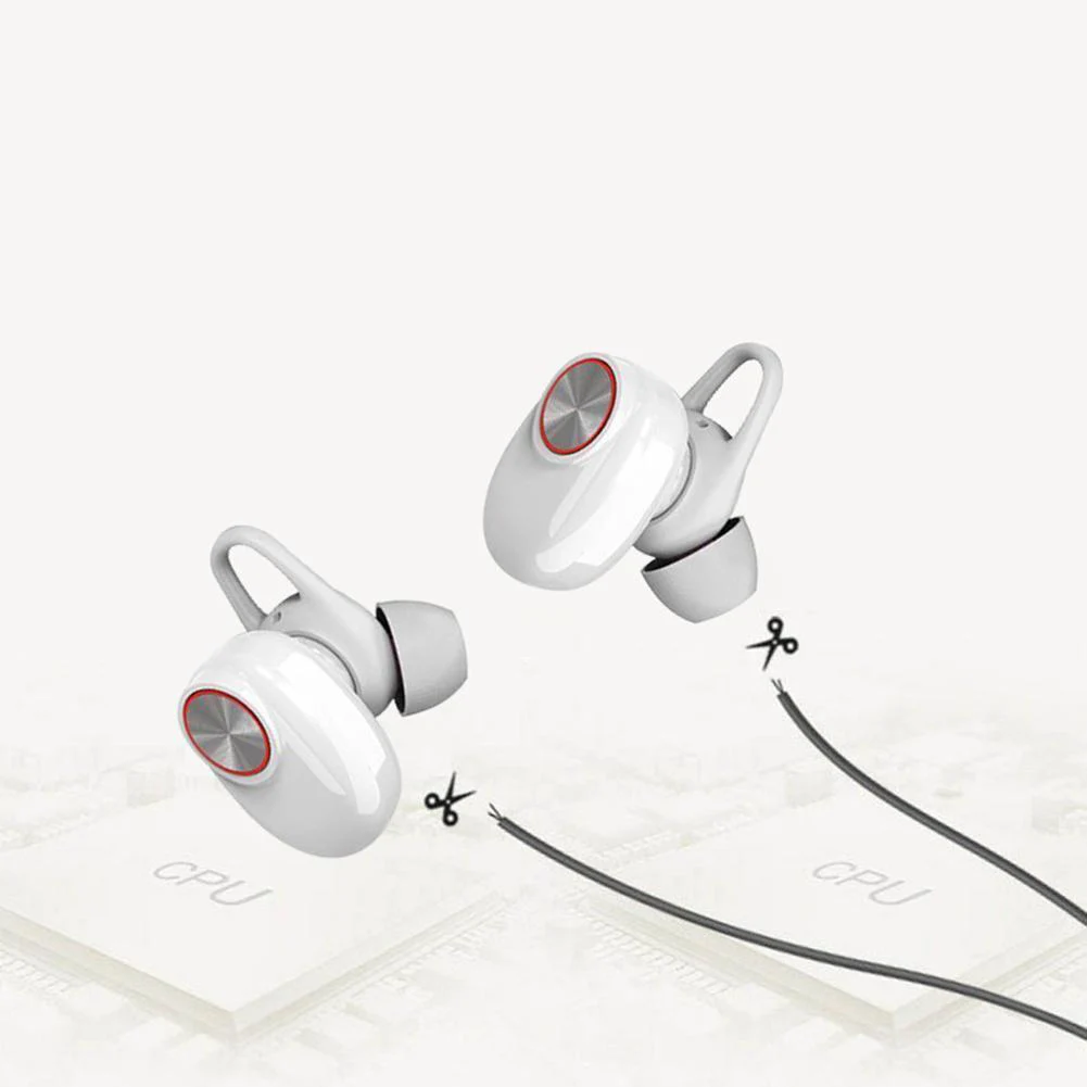 V5 TWS Bluetooth наушники Водонепроницаемый True Беспроводной Earbus с зарядный чехол Bluetooth наушники Водонепроницаемый